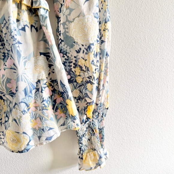 Alice McCall Love Shakin Floral Long Sleeve Smocked Top size 2 - Picture 7 of 10